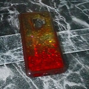 Phone case for a Samsung s heart glitter vibrant phone case